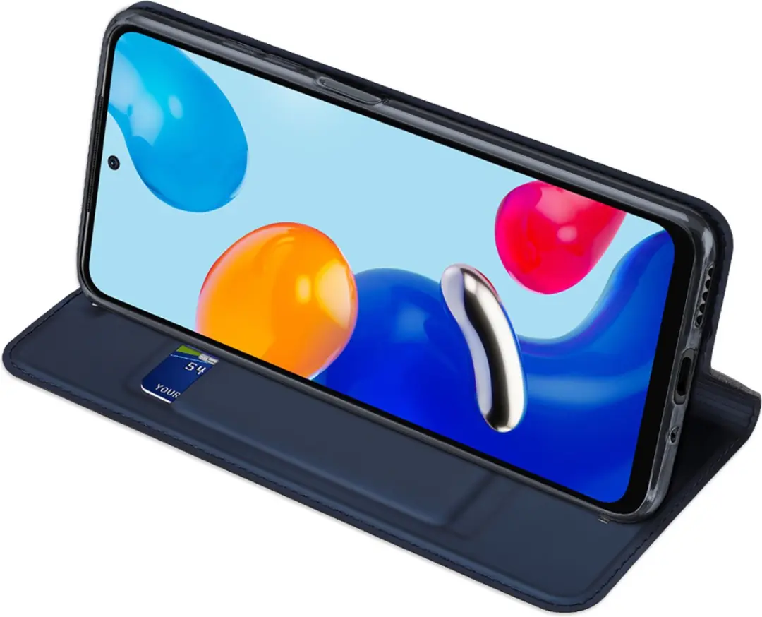 Dux Ducis Telefoonhoesje Xiaomi Redmi Note 11 Skin Pro Book Case Blauw - afbeelding 6 van 6