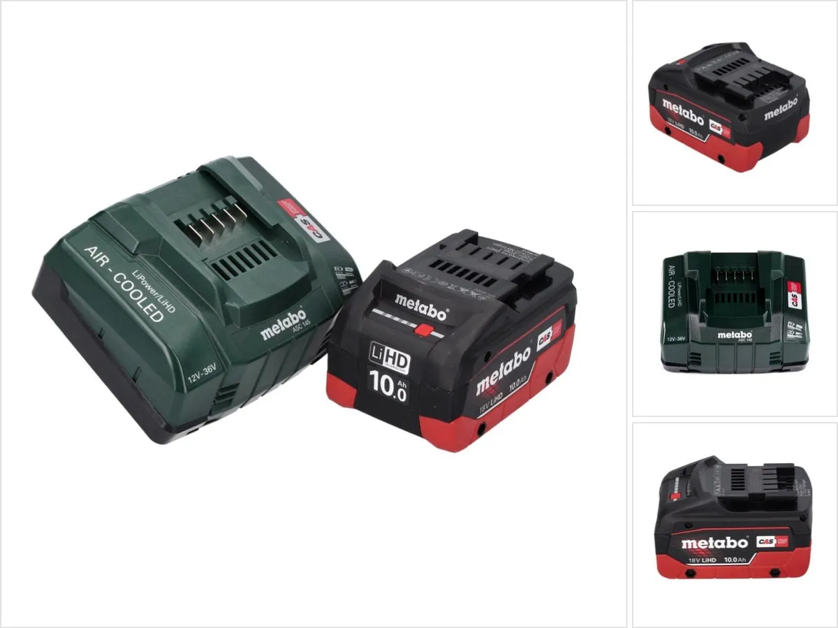 Metabo 18V LiHD Basisset 10Ah CAS