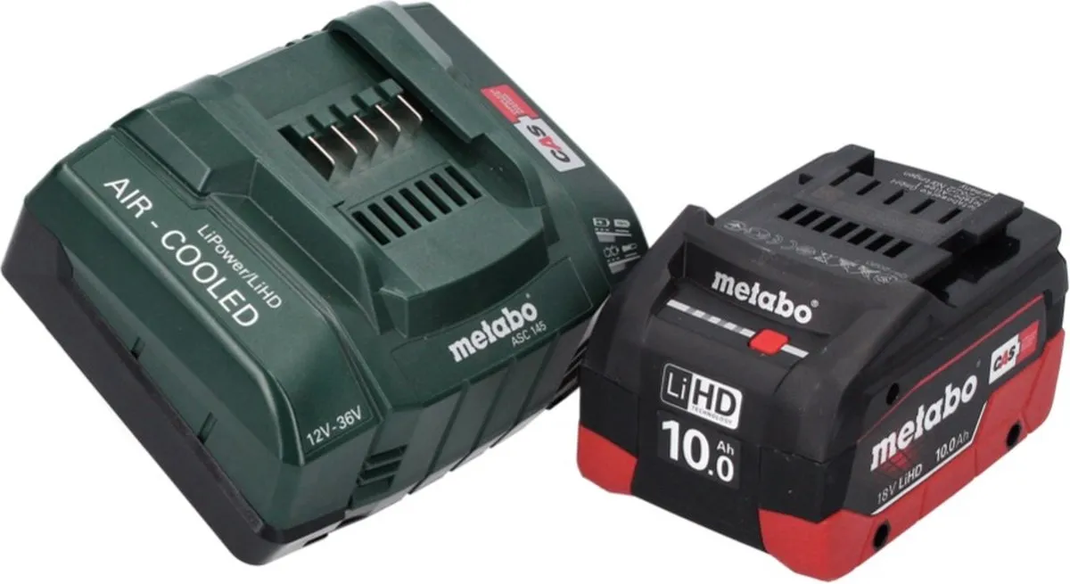 Metabo 18V LiHD Basisset 10Ah CAS - 625549000