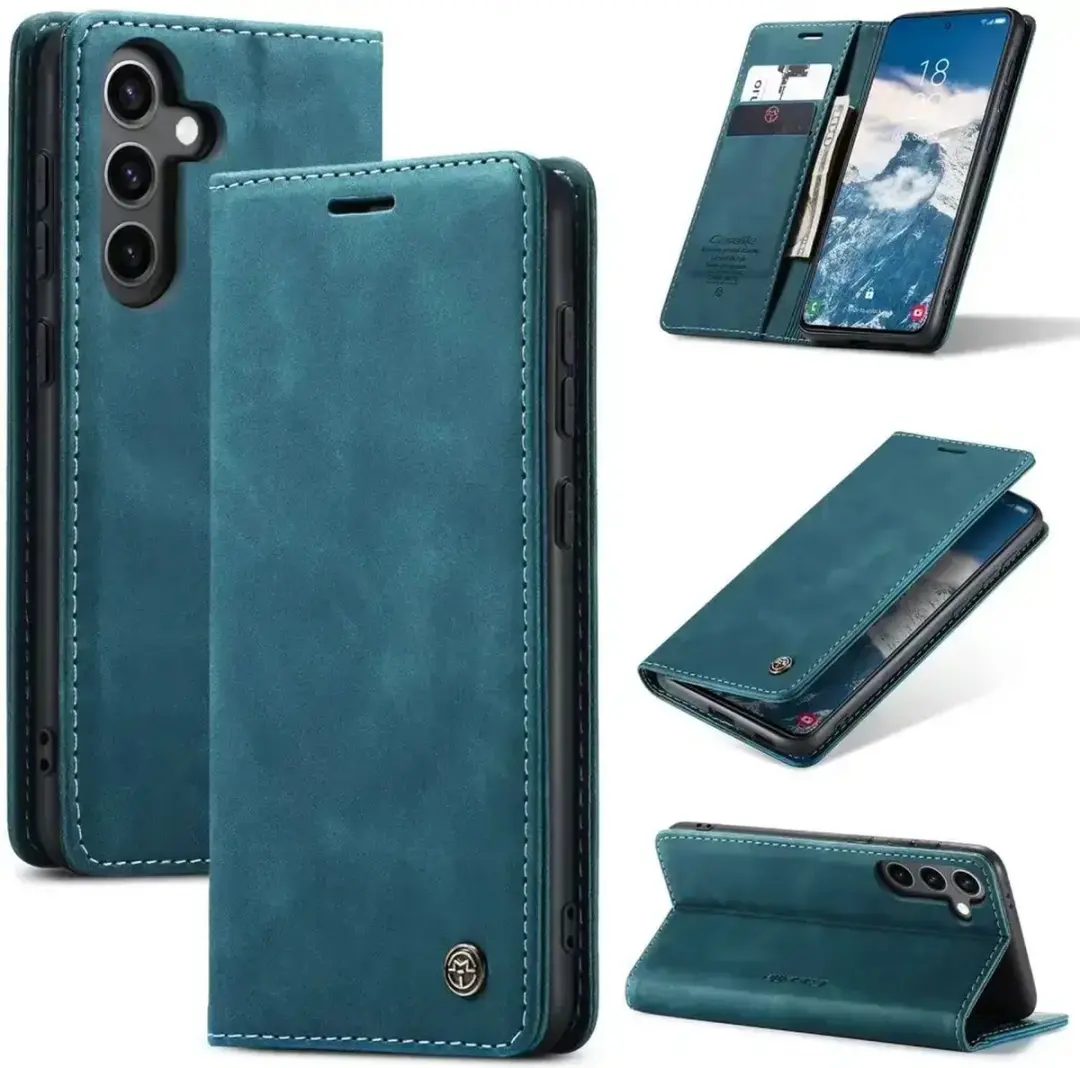 CaseMe 013 Hoesje Samsung Galaxy S25 Plus - Book Case Blauw