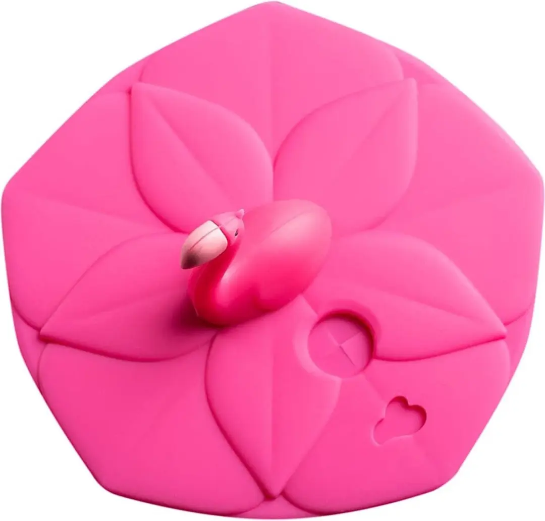 Leonardo Bambini Drinkglas Deksel - Flamingo Roze