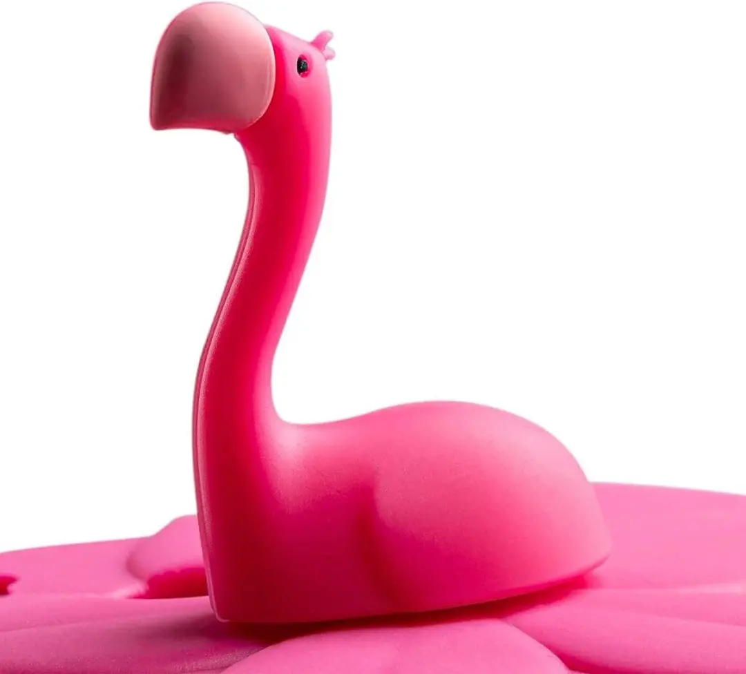 Leonardo Bambini Drinkglas Deksel - Flamingo Roze
