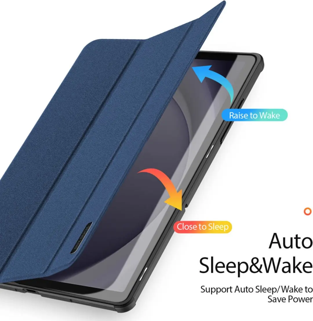 Dux Ducis Domo Tri-Fold Tablethoes - Samsung Galaxy Tab A9 Plus SH00066646 - 11 Inch - Blauw