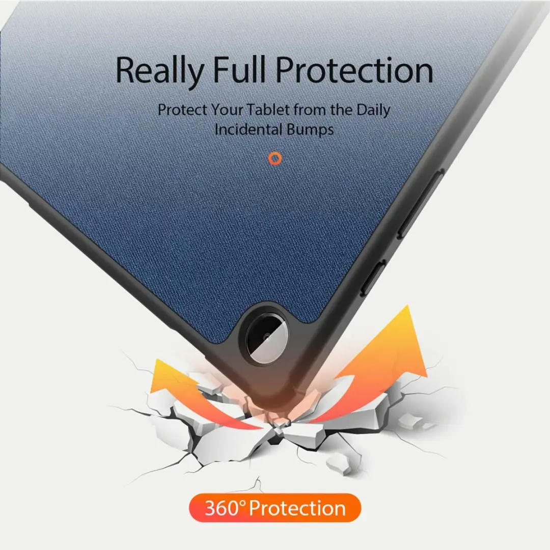 Dux Ducis Domo Tri-Fold Tablethoes - Samsung Galaxy Tab A9 Plus SH00066646 - 11 Inch - Blauw - afbeelding 6 van 6