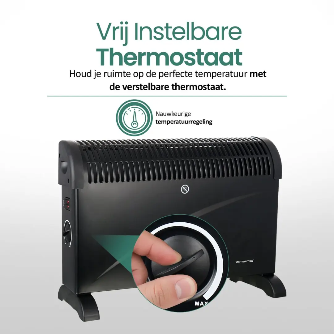 Emerio CH-121858.3 Convector Verwarmer 2000W - Zwart