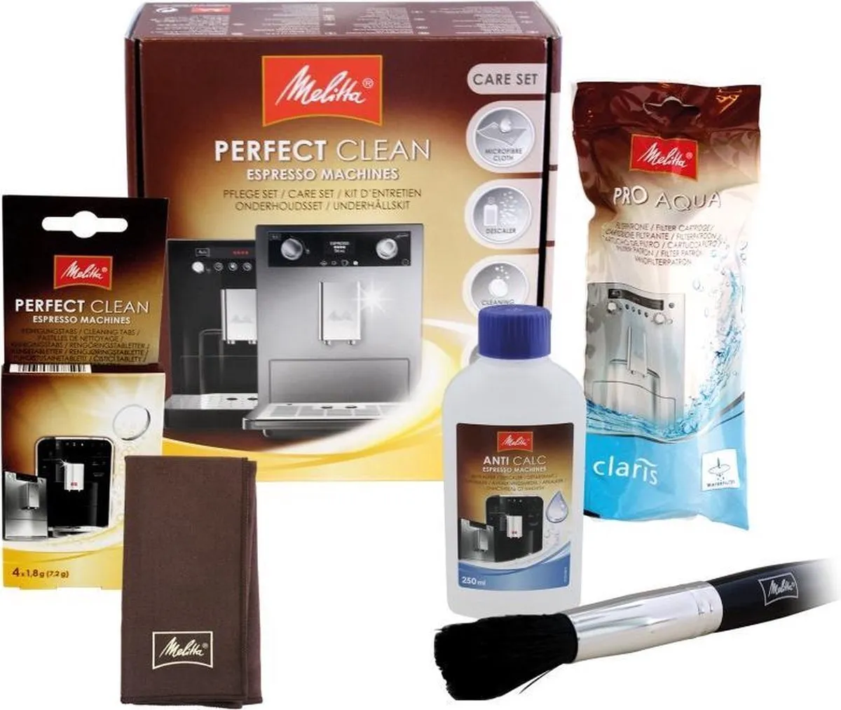 Melitta Perfect Clean Onderhoudsset 6762523 - 4 Stuks