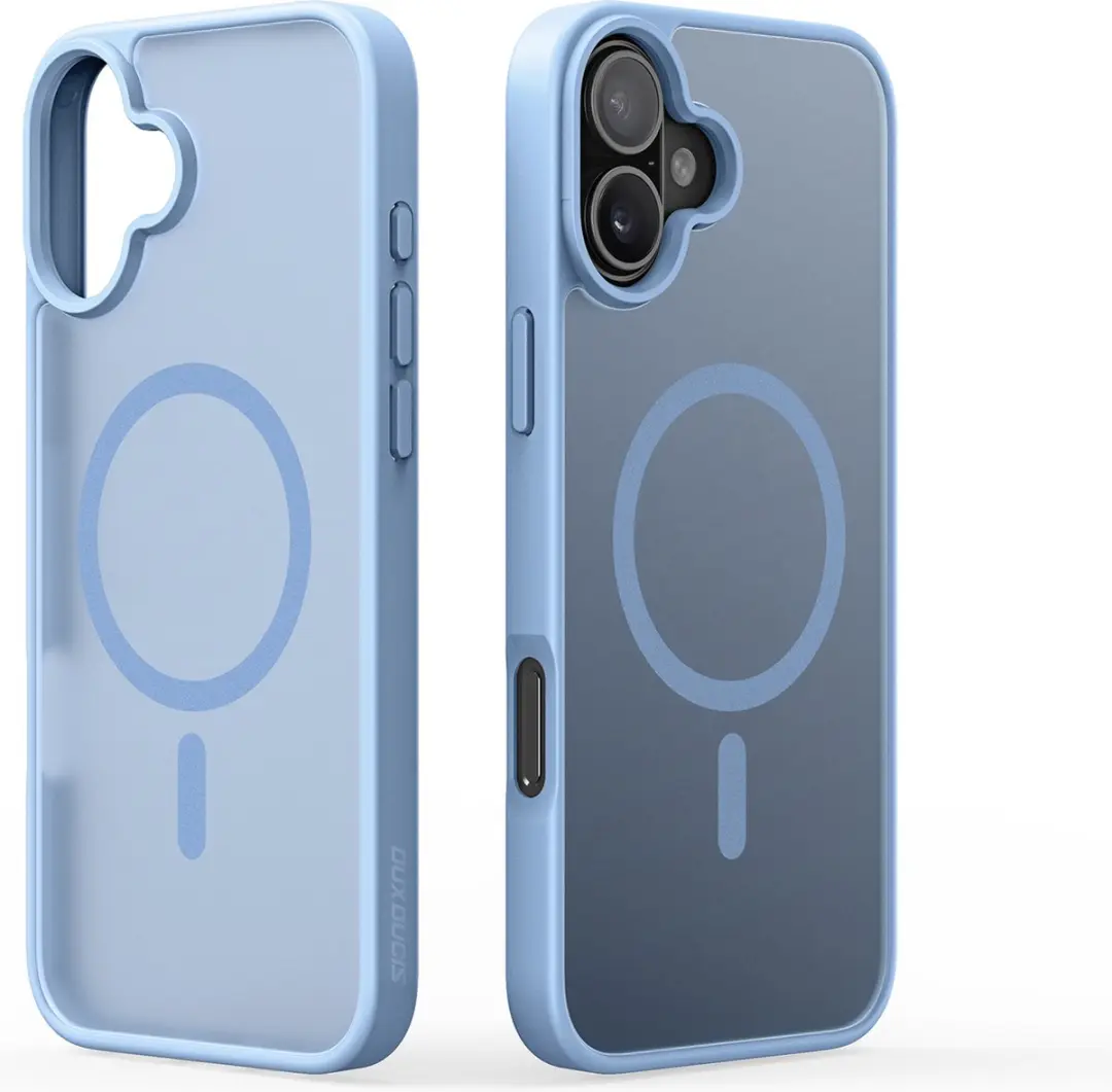 Dux Ducis Yind Serie iPhone 16 Plus Hoesje - Lichtblauw