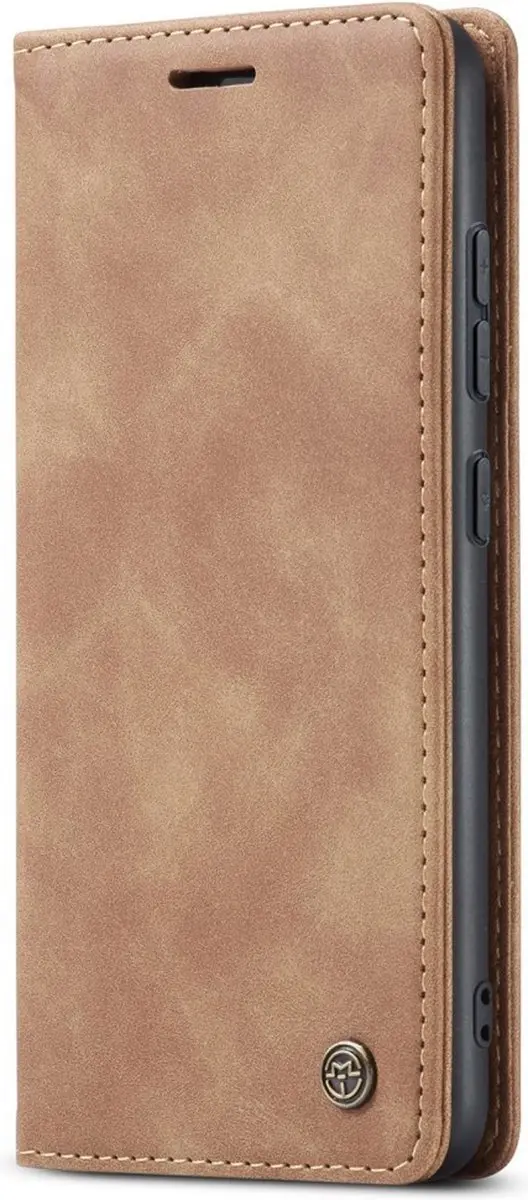 Caseme 013 Book Case Hoesje Samsung Galaxy S22 - 2 Pasjes - Bruin