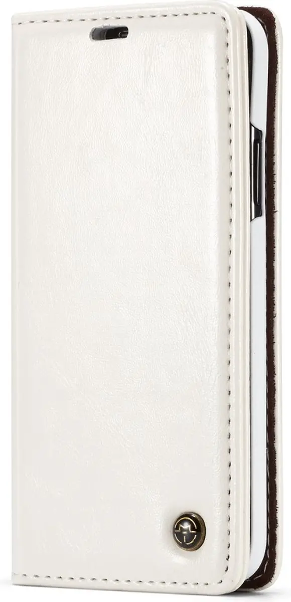 Caseme Kunstleer Wallet voor iPhone XR - 3 Pasjes - Wit