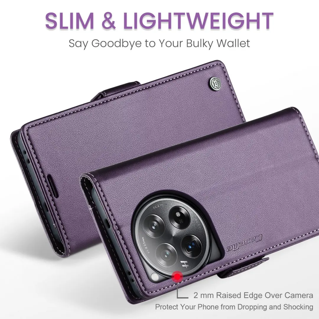 Caseme Wallet Case OnePlus 12 - RFID Paars