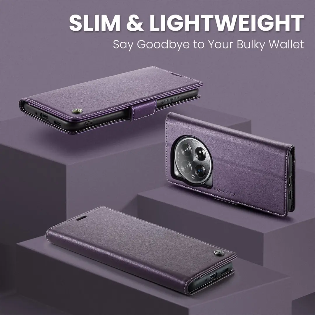 Caseme Wallet Case OnePlus 12 - RFID Paars
