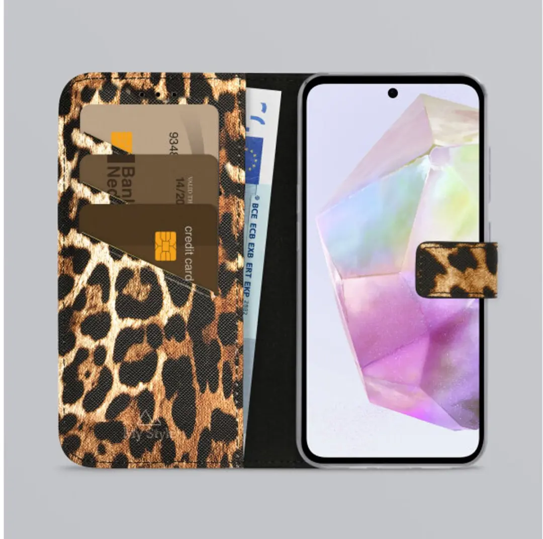 My Style MSFWLT1737 Telefoonhoesje Samsung Galaxy A35 - Wild Leopard