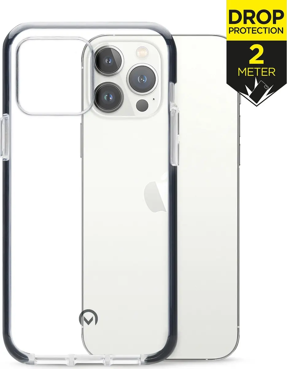 Mobilize iPhone 13 Pro Max Hoesje - Transparant/Zwart - MOB-SCB-IPH13PROMAX