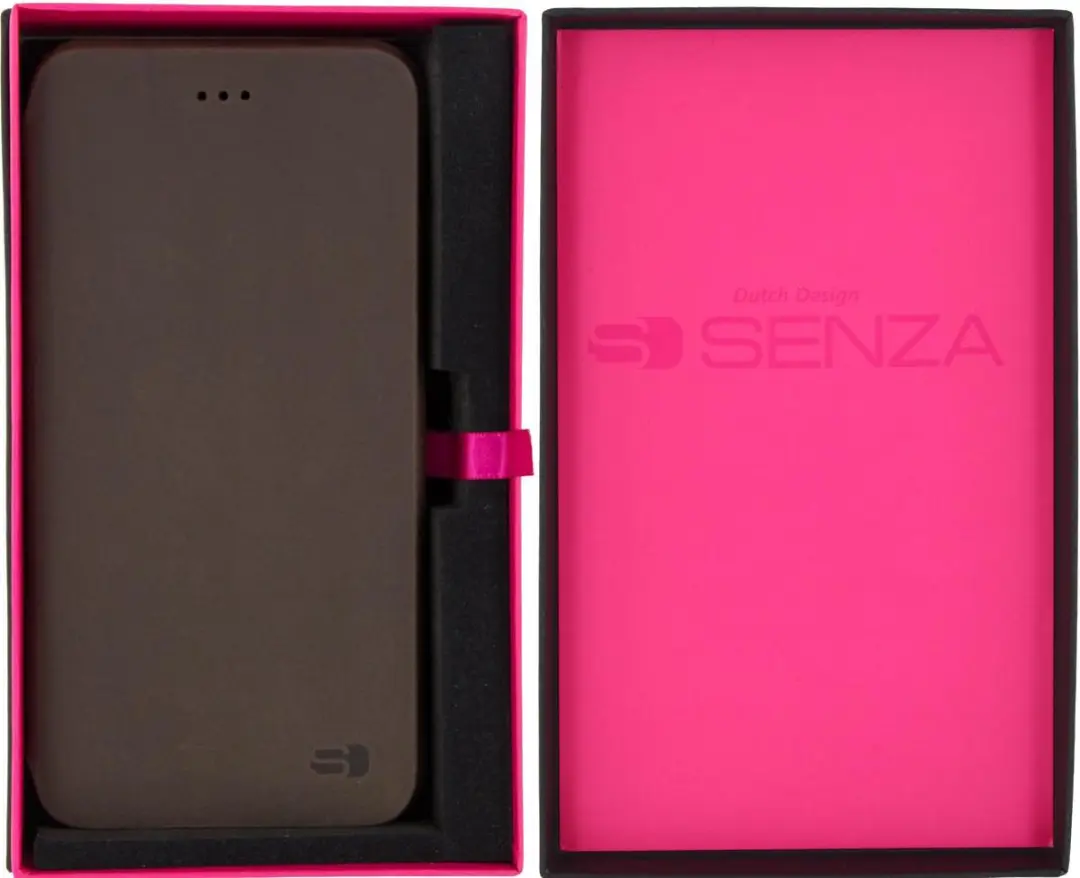 Senza Raw Skinny Apple iPhone 8 Plus Hoesje - Chestnut Brown - 3 Pasjes