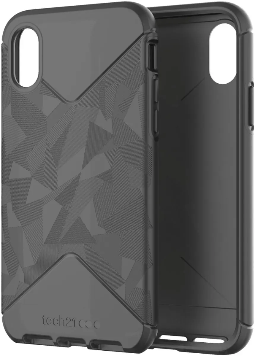 Tech21 Pure Clear T21-5858 iPhone Hoes - iPhone X/10 - Transparant - Zwart