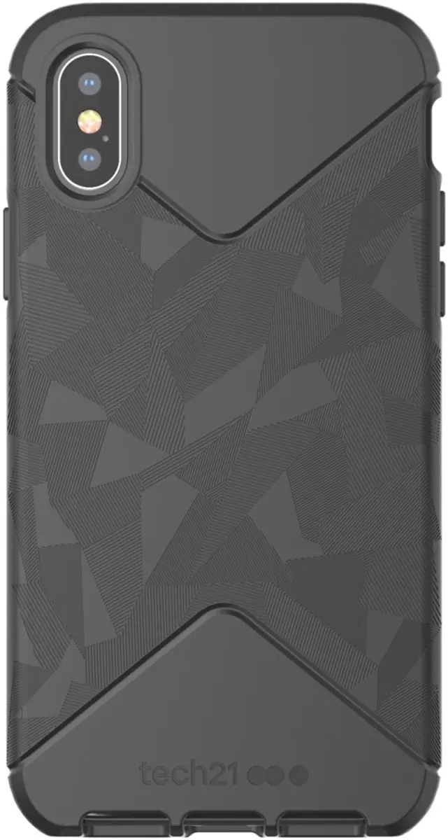 Tech21 Pure Clear T21-5858 iPhone Hoes - iPhone X/10 - Transparant - Zwart - afbeelding 6 van 6