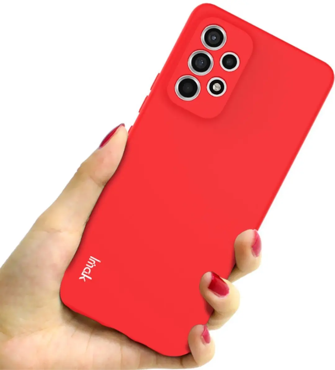 Imak Slim-Fit TPU Hoesje Samsung Galaxy A53 - Rood