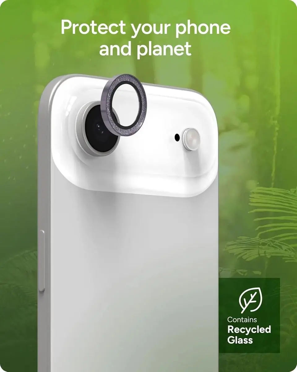 ZAGG Glass Elite Camera Rings iPhone Air - Paars Glitter