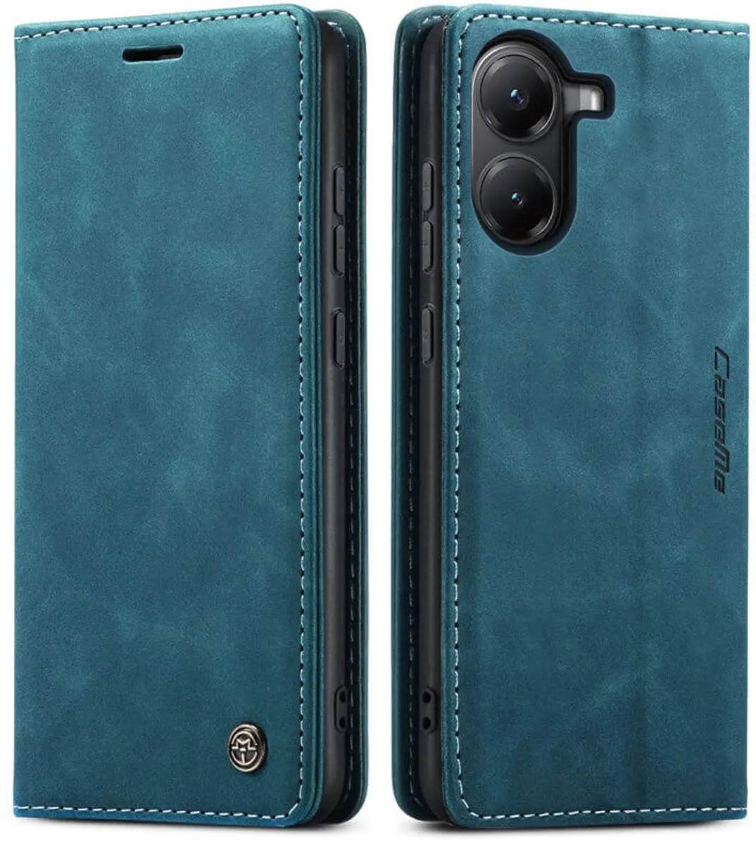 Caseme Magnetische Flip Wallet Case voor Xiaomi Poco X7 Pro - Blauw