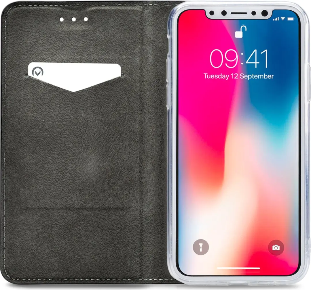 Mobilize Premium Gelly Bookcase Portemonnee iPhone XS Max - 3 Pasjes - Zwart
