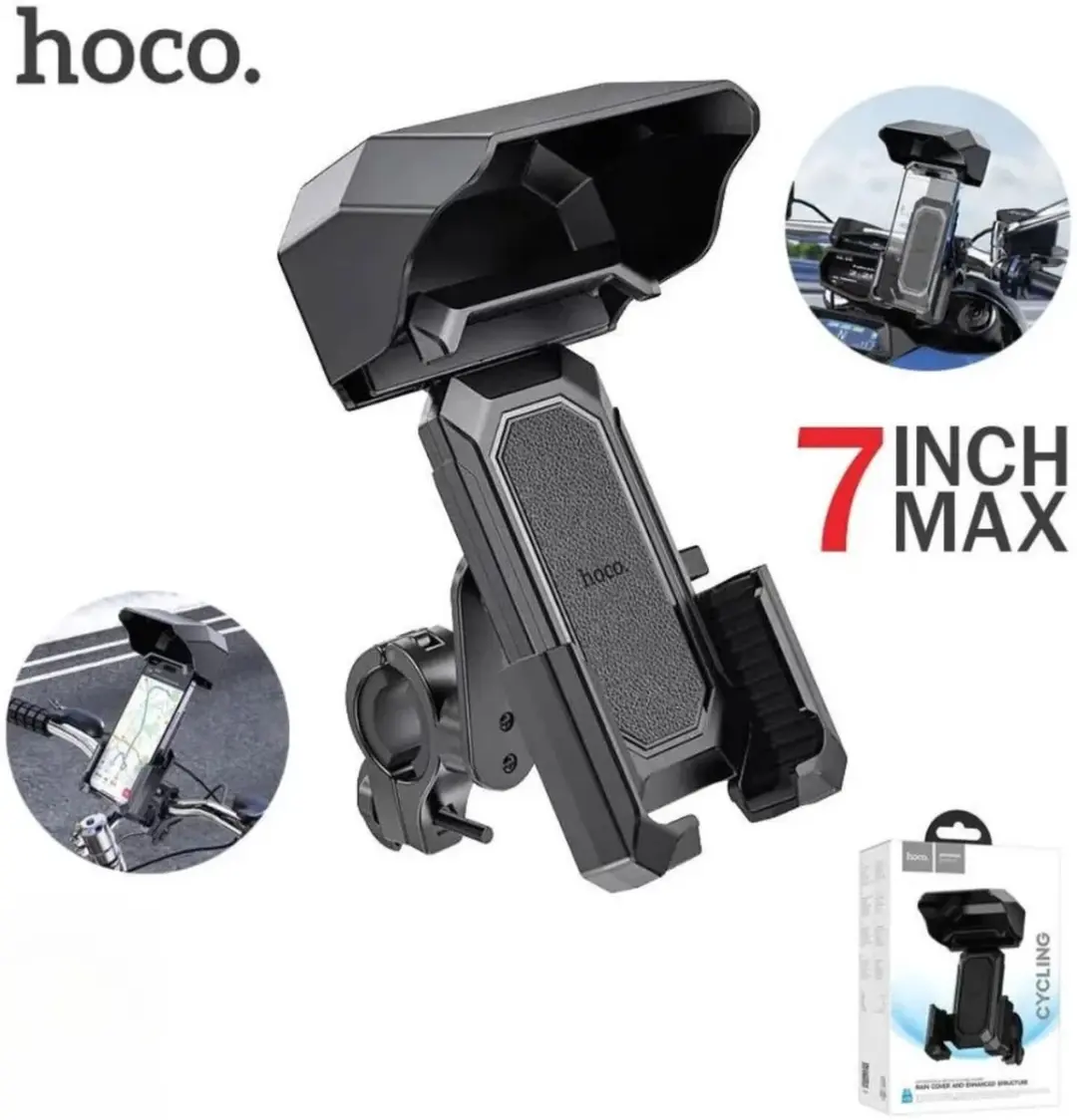 Hoco H31 Universele Telefoonhouder - Motor/Fiets - Zwart