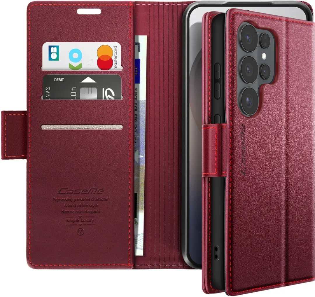 Caseme Etui Galaxy S26 Ultra Anti-RFID Bordeaux