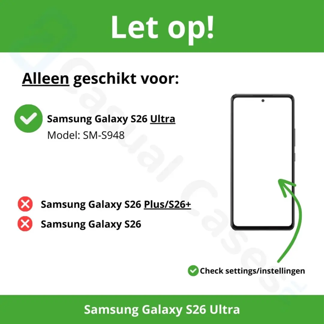 NORTHJO Screenprotector Galaxy S26 Ultra 9H Glas
