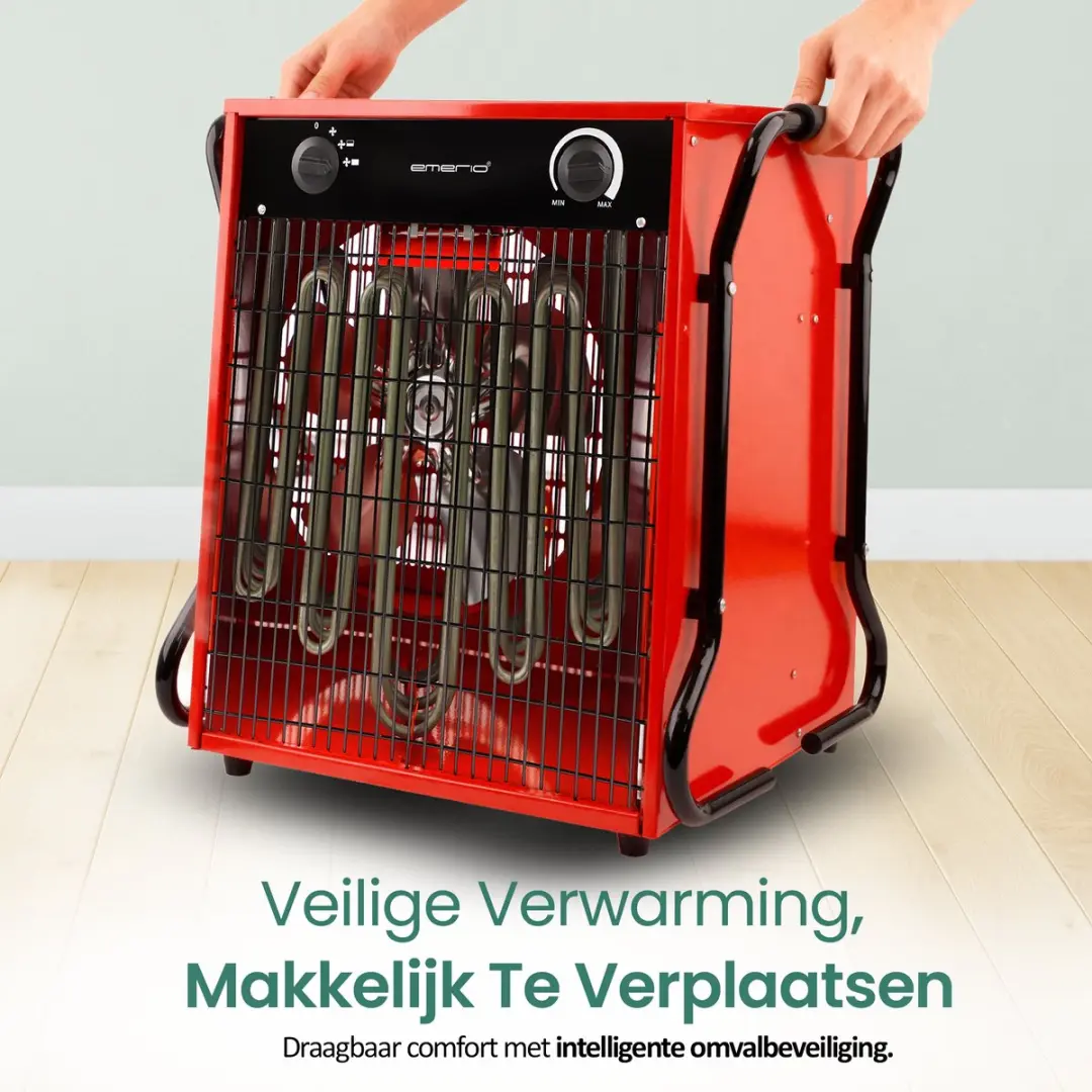 Emerio FH-117330 Power Ventilatorkachel 15000W - Rood