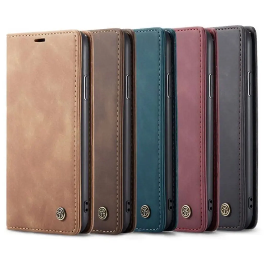 Caseme Bookcase Groen iPhone 14 Hoesje - 2 Pasjes