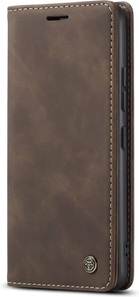 Caseme 013 Book Case Hoesje Xiaomi 14T Pro - 2 Pasjes - Donkerbruin