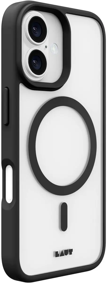 Laut HUEX PROTECT Hoesje iPhone 16 Plus - Zwart - MagSafe