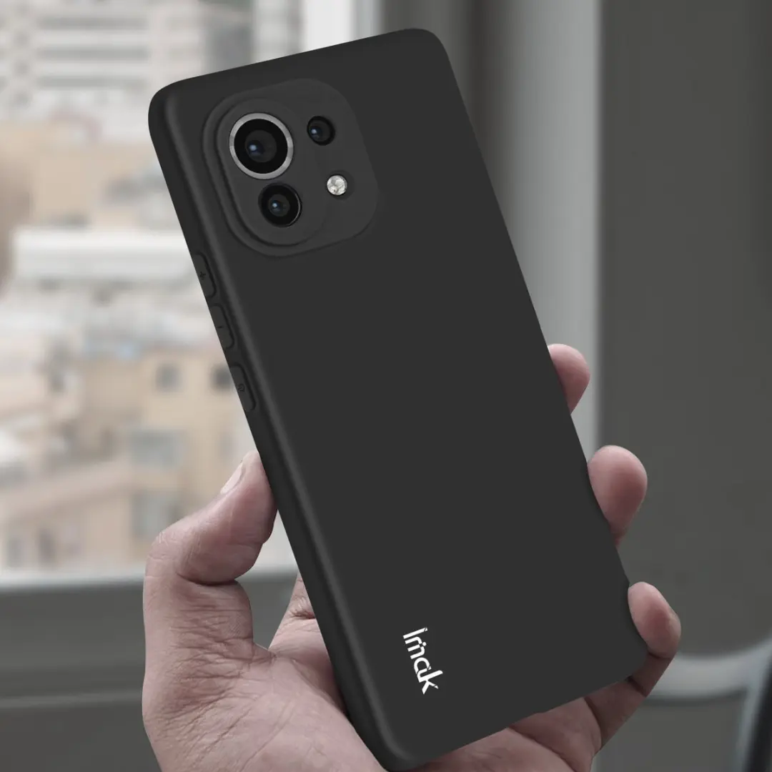 Imak Hoesje Xiaomi Mi 11 Siliconen - Zwart - TPU-IMAK-BK-MI11R