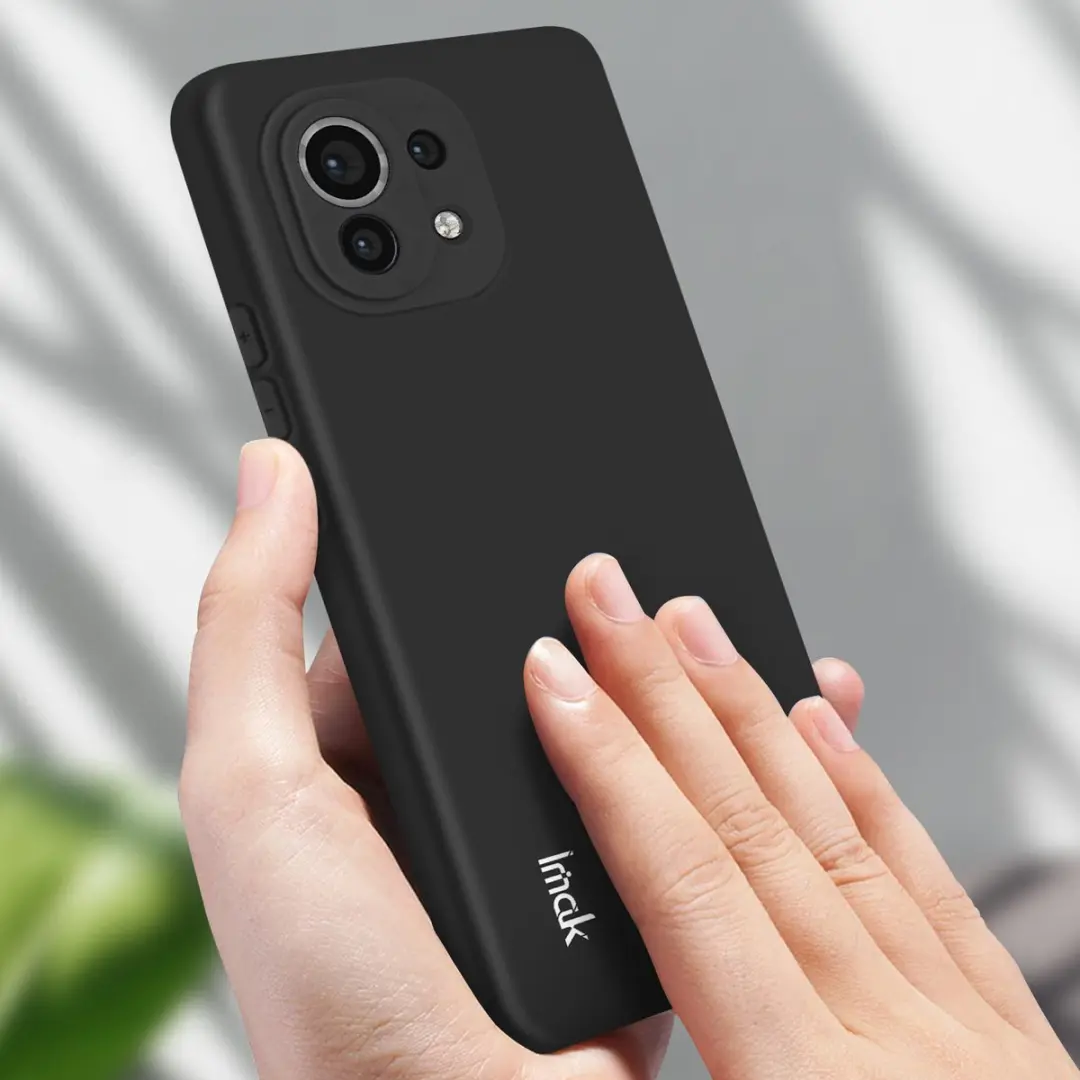Imak Hoesje Xiaomi Mi 11 Siliconen - Zwart - TPU-IMAK-BK-MI11R