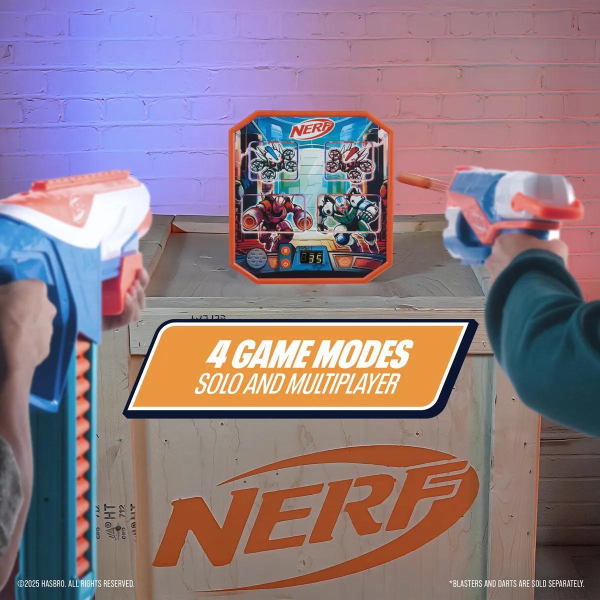 Hasbro Nerf Robots Battle Arena WILD-0007 - 4 Panelen - Multicolor