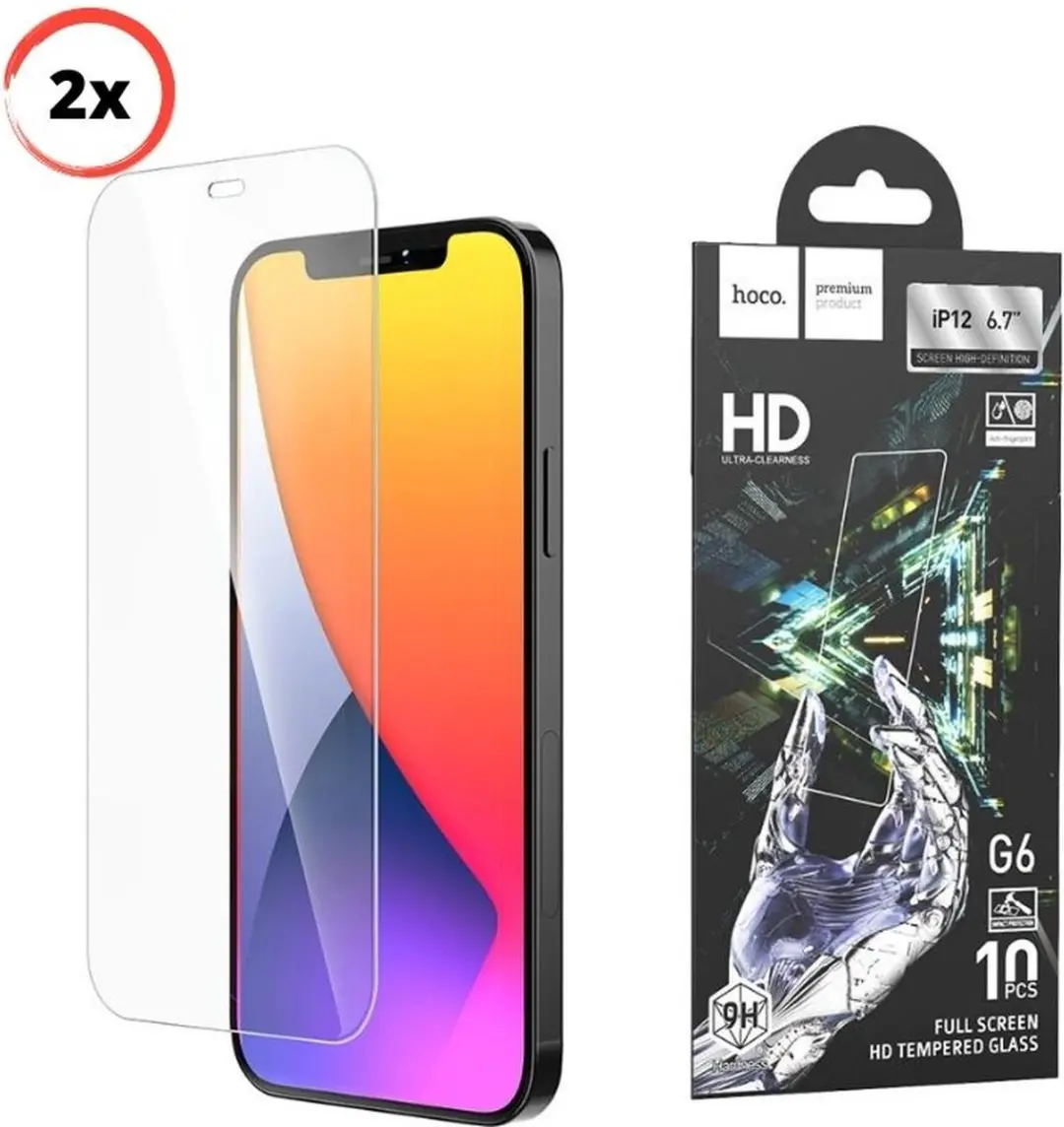 2x Screenprotector iPhone 12 Pro Max