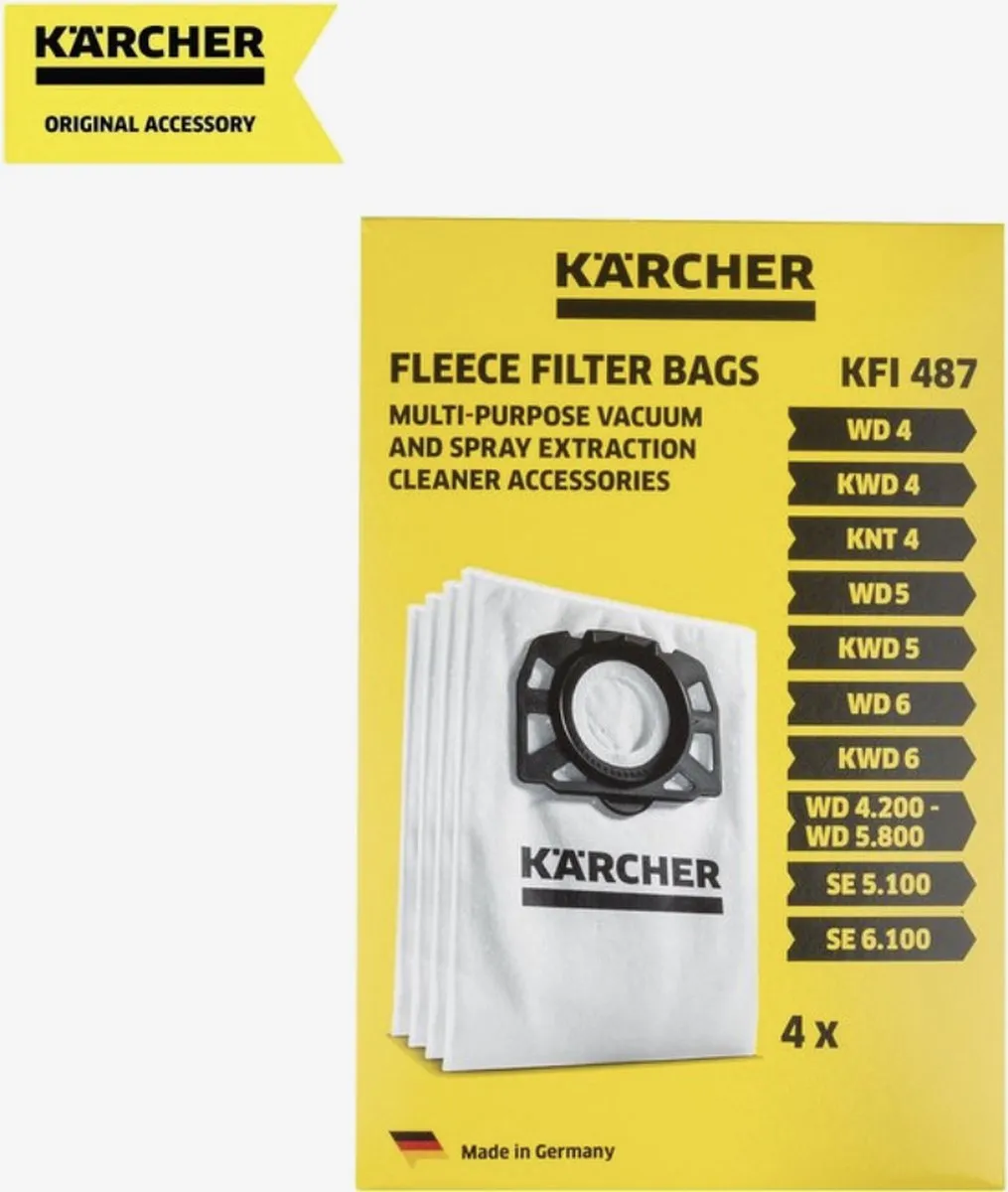 Kärcher Stofzuigerzakken 2.863-006.0 - 4 Stuks - afbeelding 6 van 6