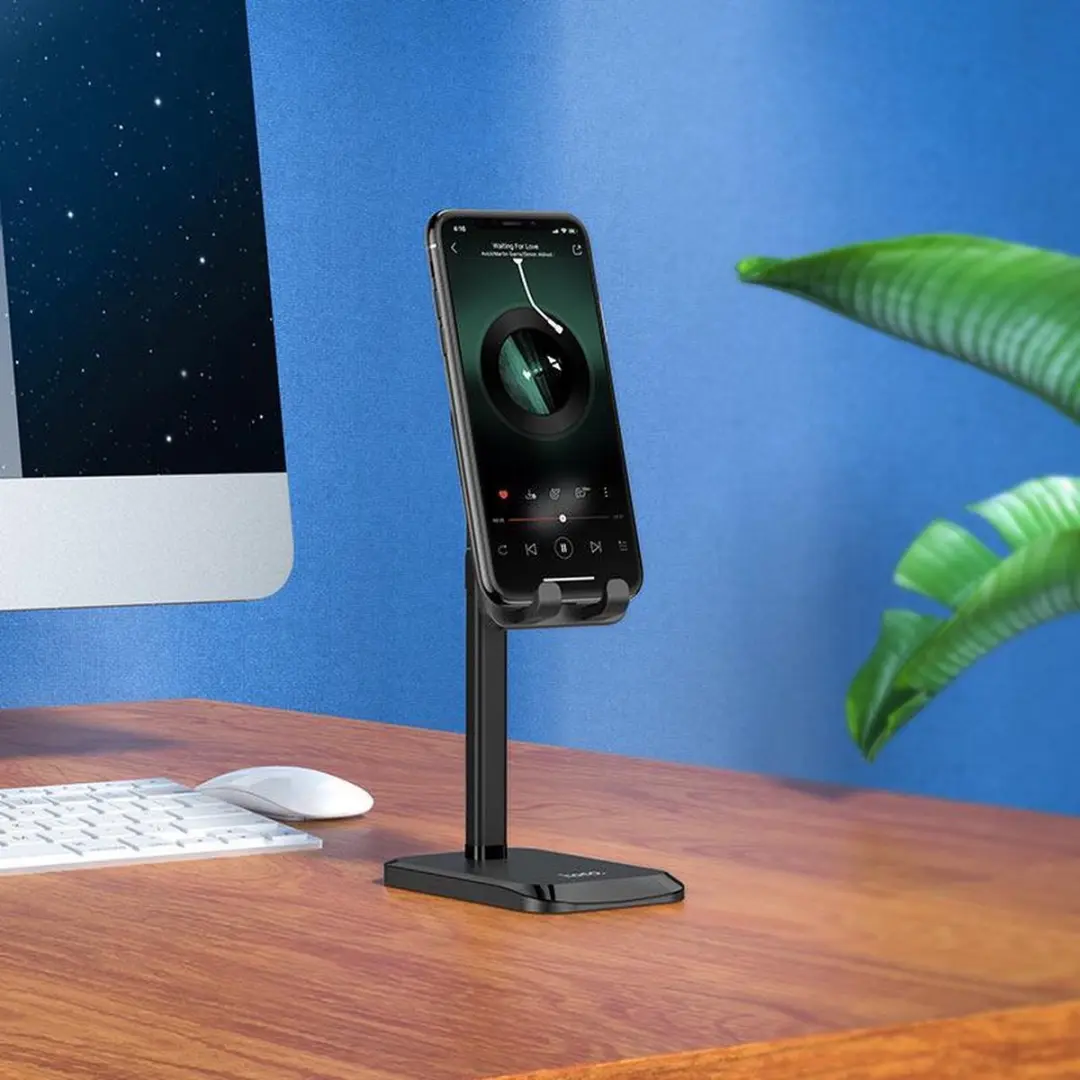 Hoco PH27 Verstelbare Telefoonhouder - Zwart