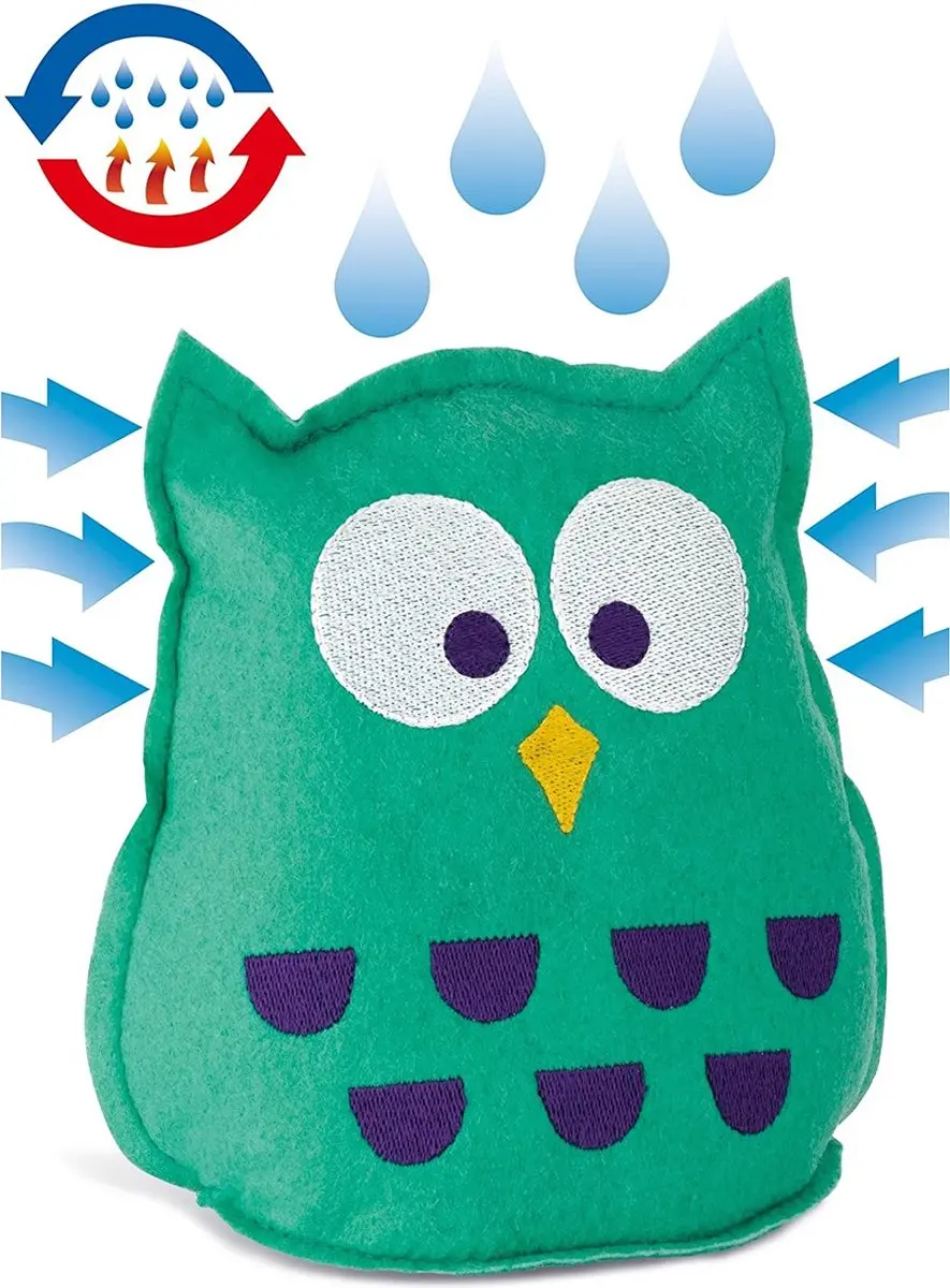 Wenko Luchtontvochtiger Uil 800096 - 15x18x9cm - Turquoise