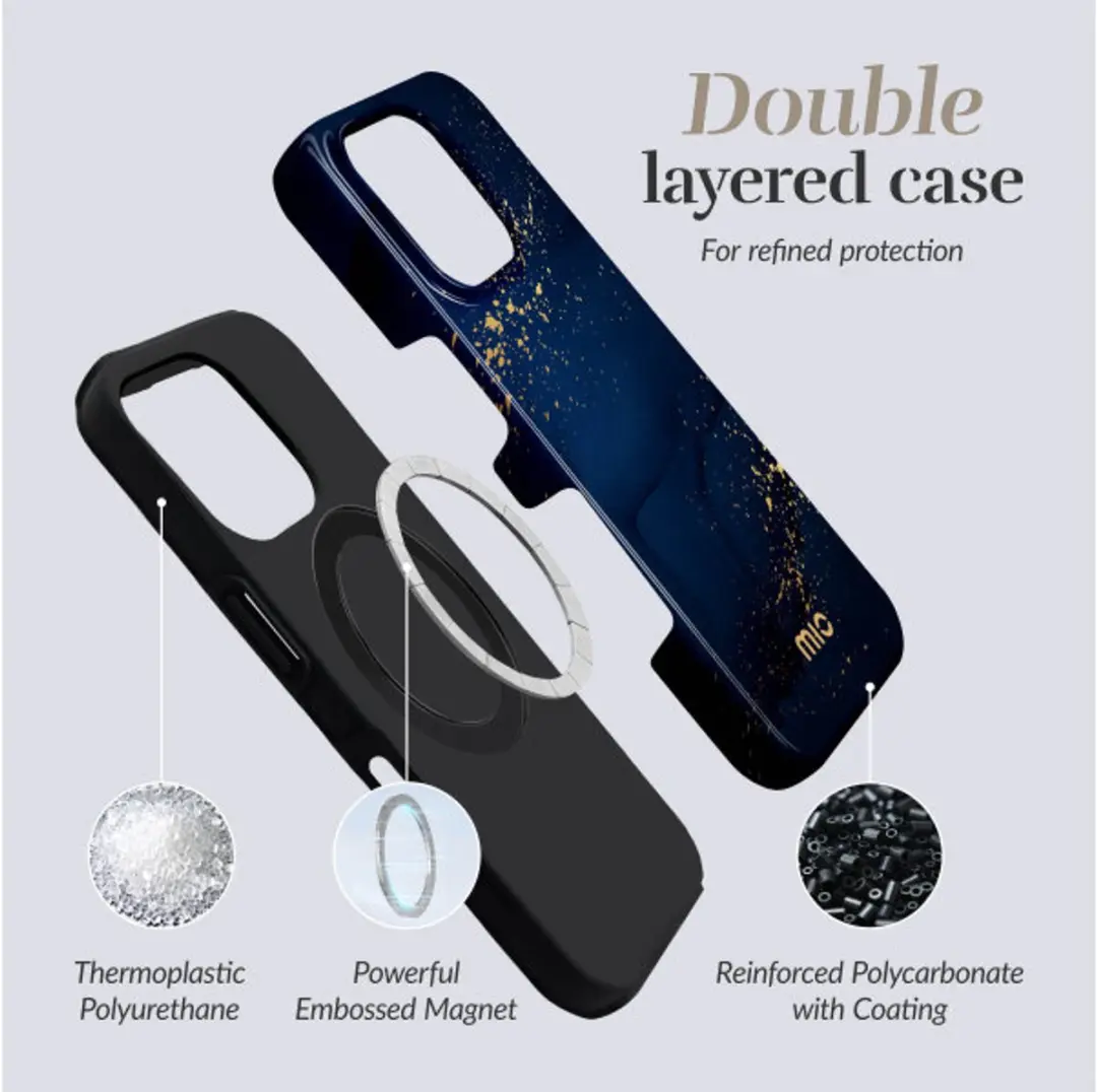 Mobilize Mio iPhone Air Hoesje MagSafe - Blauw MIOMSIPH17AIR