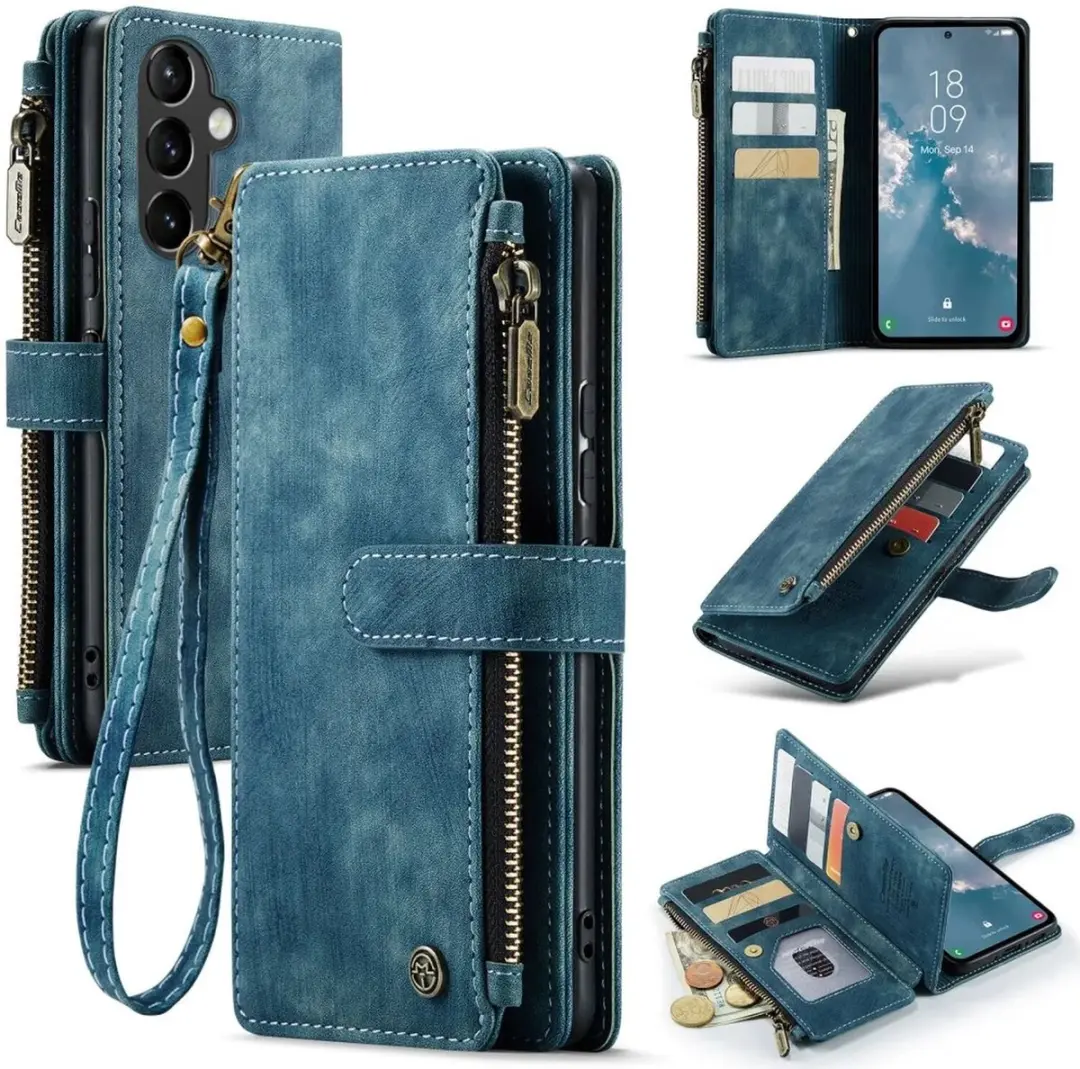 Caseme C30 Hoesje Samsung Galaxy A54 - Blauw