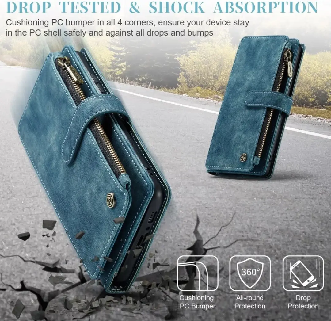 Caseme C30 Hoesje Samsung Galaxy A54 - Blauw