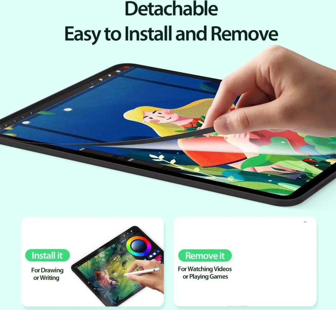Dux Ducis Nano Paper Screenprotector iPad Pro 13 - 13" - Zwart/Transparant