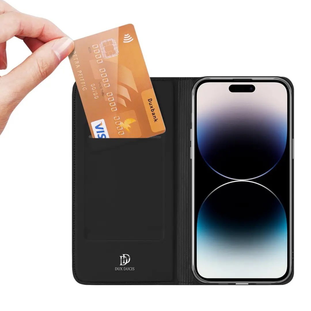 Dux Ducis Telefoonhoesje iPhone 15 Pro - Zwart - 1 Pasje