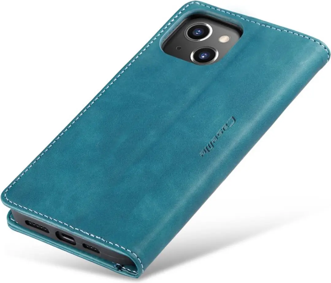 Caseme Retro Wallet Case CSM-37183 - iPhone 14 Plus - Blauw