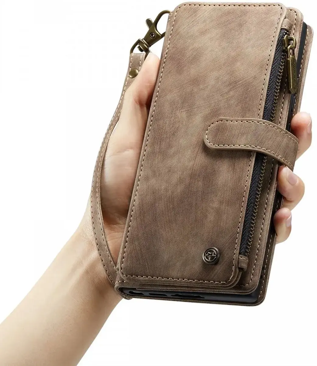 Caseme C30 Hoesje Samsung Galaxy S24 Ultra - Bruin