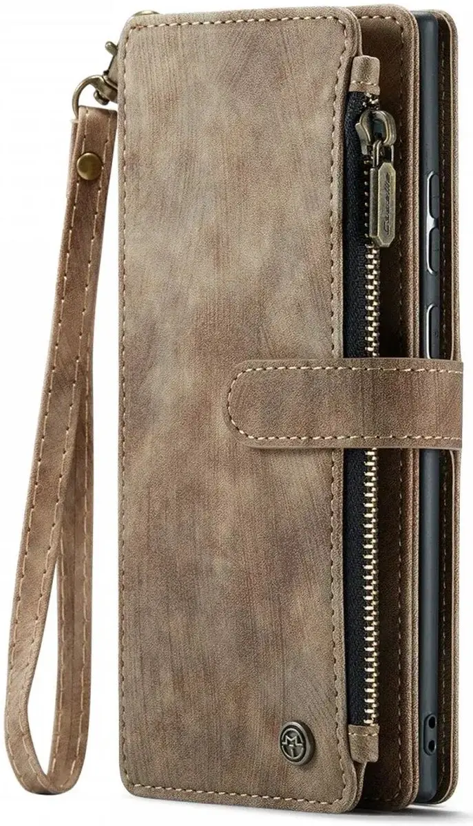 Caseme C30 Hoesje Samsung Galaxy S24 Ultra - Bruin