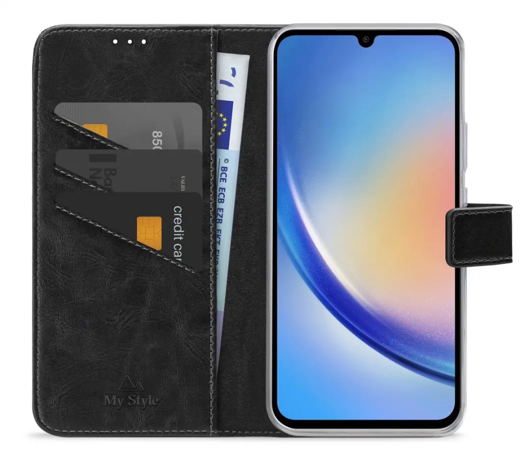 My Style MSFWLT1463 Telefoonhoesje Samsung Galaxy A34 - Zwart