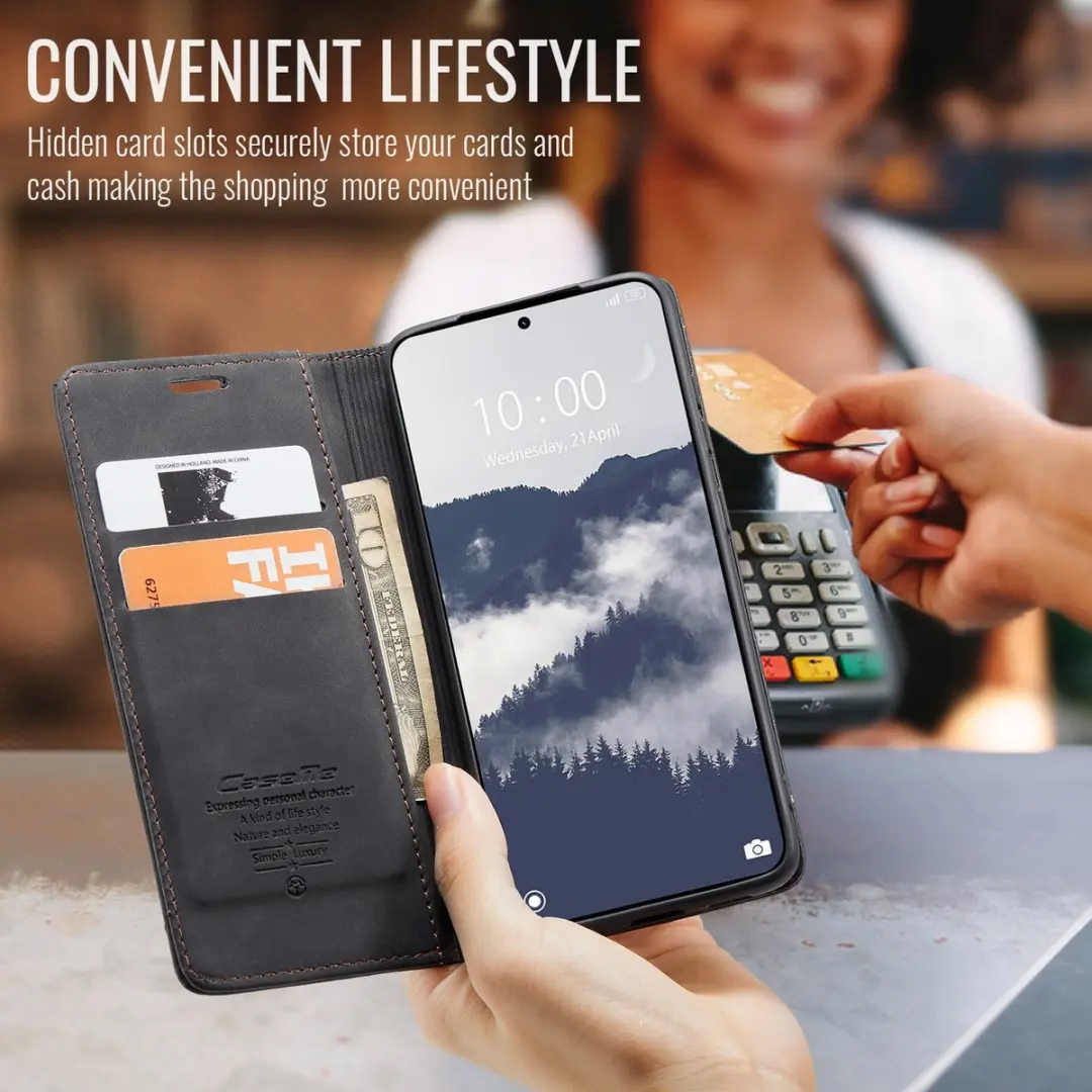 Caseme 013 Book Case Hoesje Xiaomi Redmi Note 15 Pro 5G - Zwart - afbeelding 6 van 6