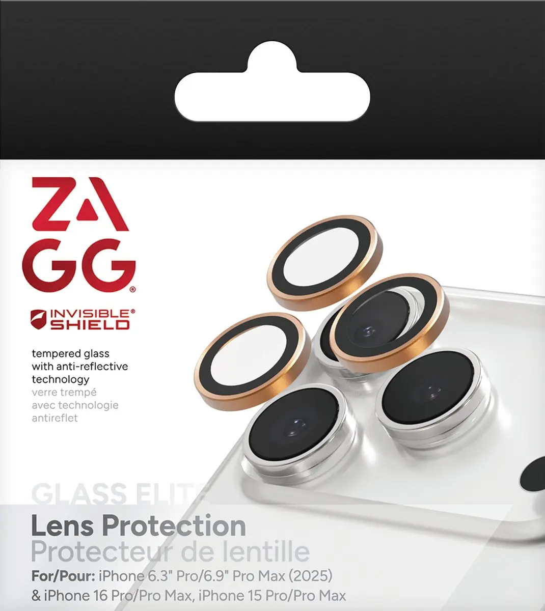 ZAGG InvisibleShield iPhone 11 Camera Beschermer - 3 Stuks - Oranje