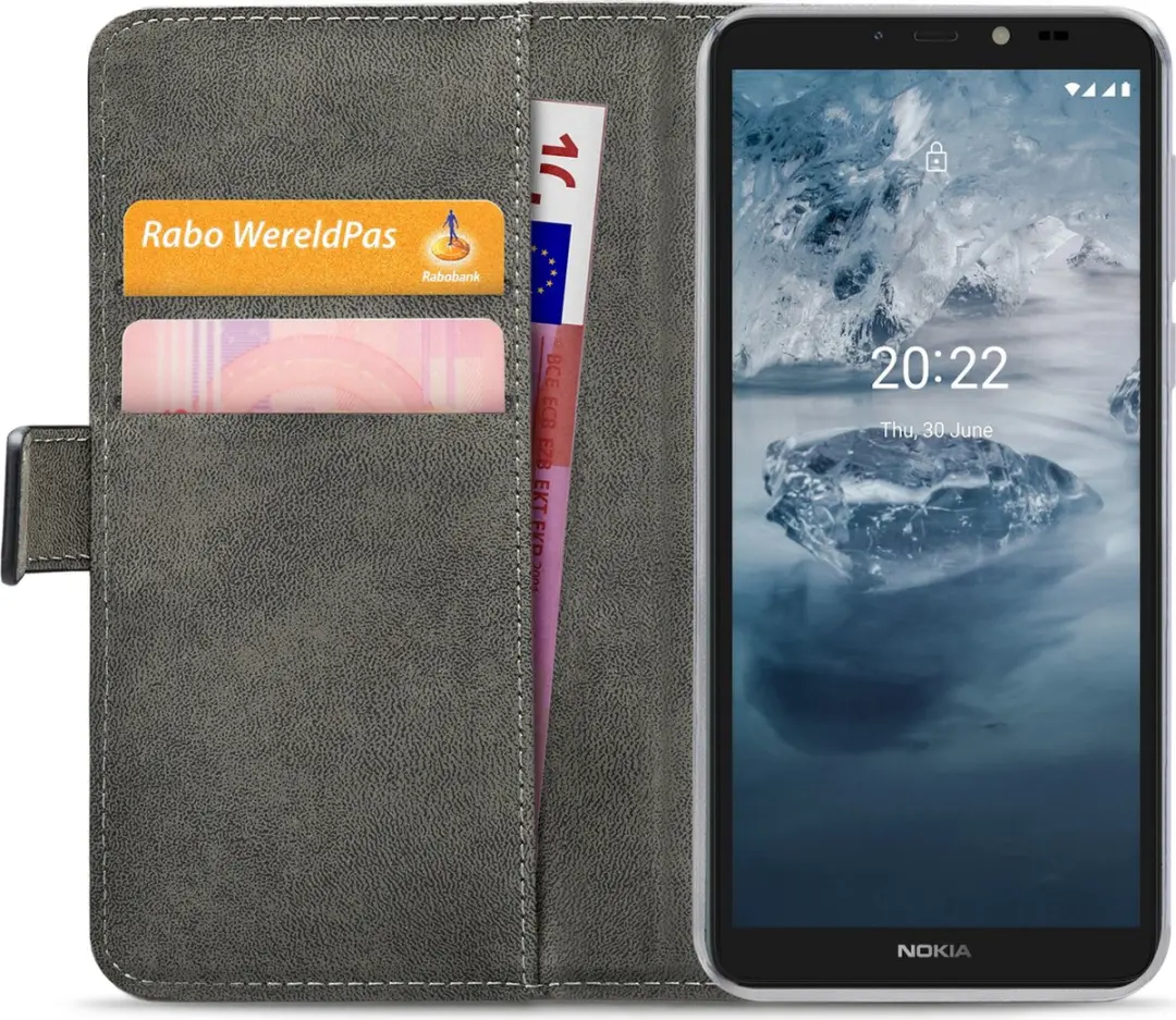 Mobilize Classic Gelly Wallet Bookcase Nokia C2 2E - Zwart